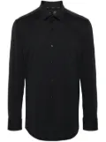 BOSS textured-finish shirt - Black