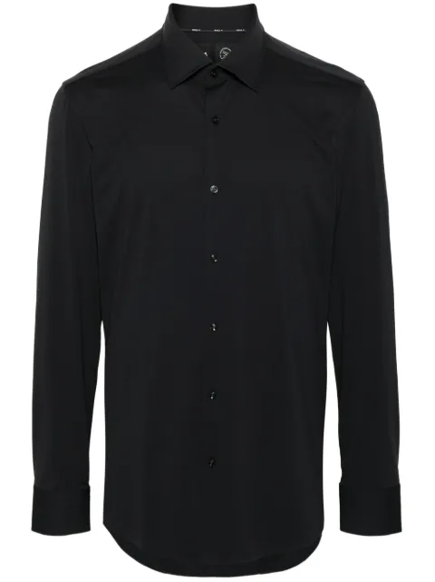 BOSS textured-finish shirt