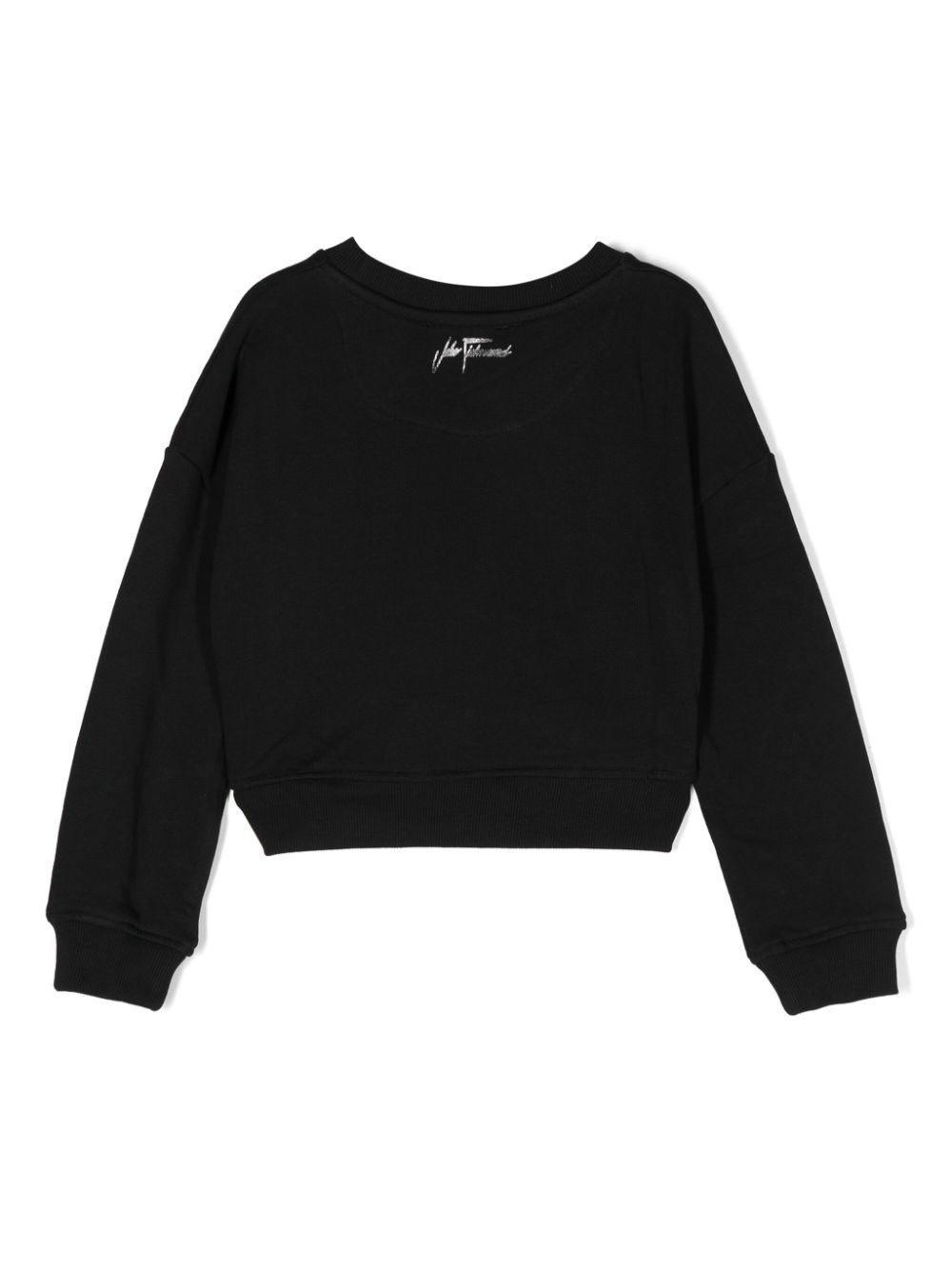 Shop John Richmond Junior Sequin Logo-detail Sweatshirt In Schwarz