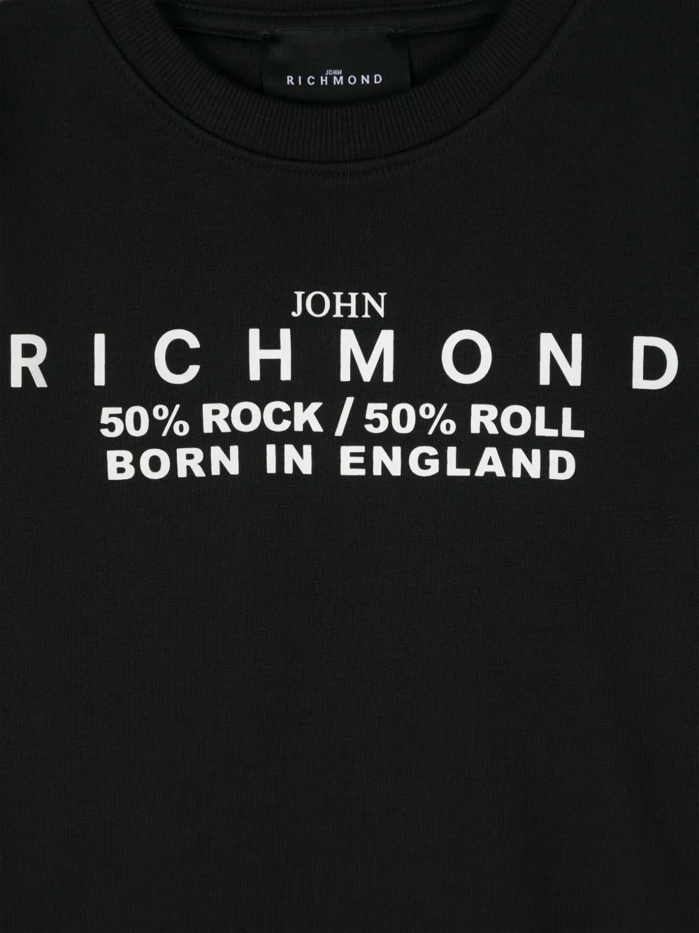 John Richmond Junior Sweater met logoprint Zwart