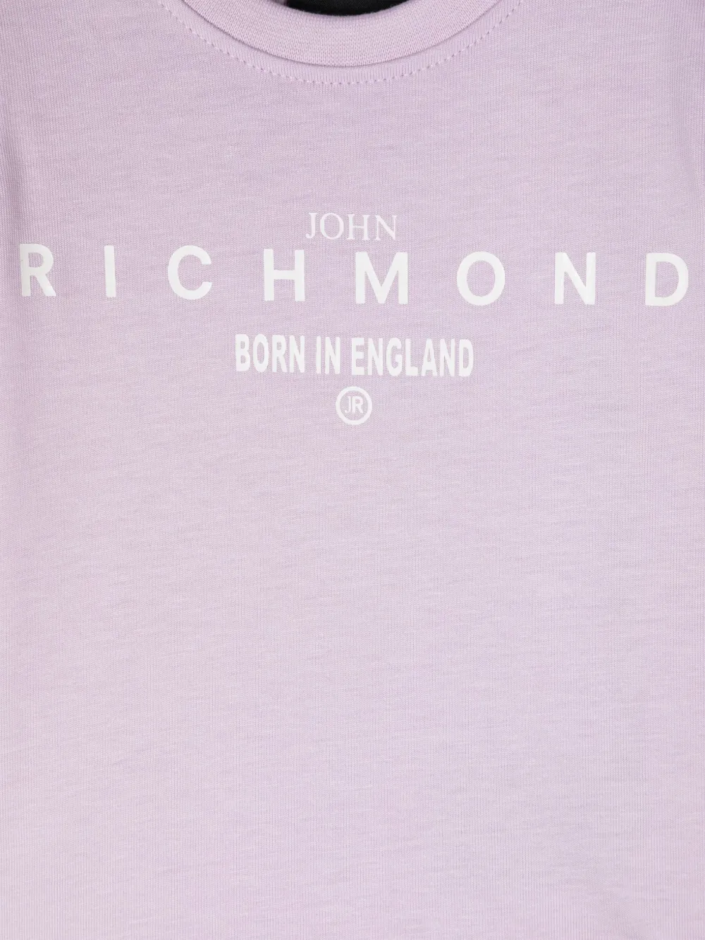 John Richmond Junior T-shirt met logoprint Paars