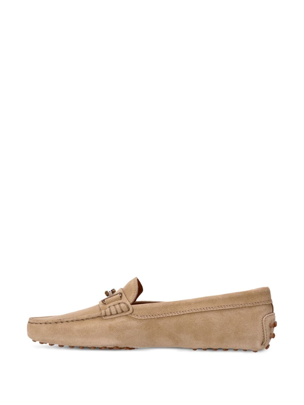 Shop Tod's Gommino Loafers In Neutrals