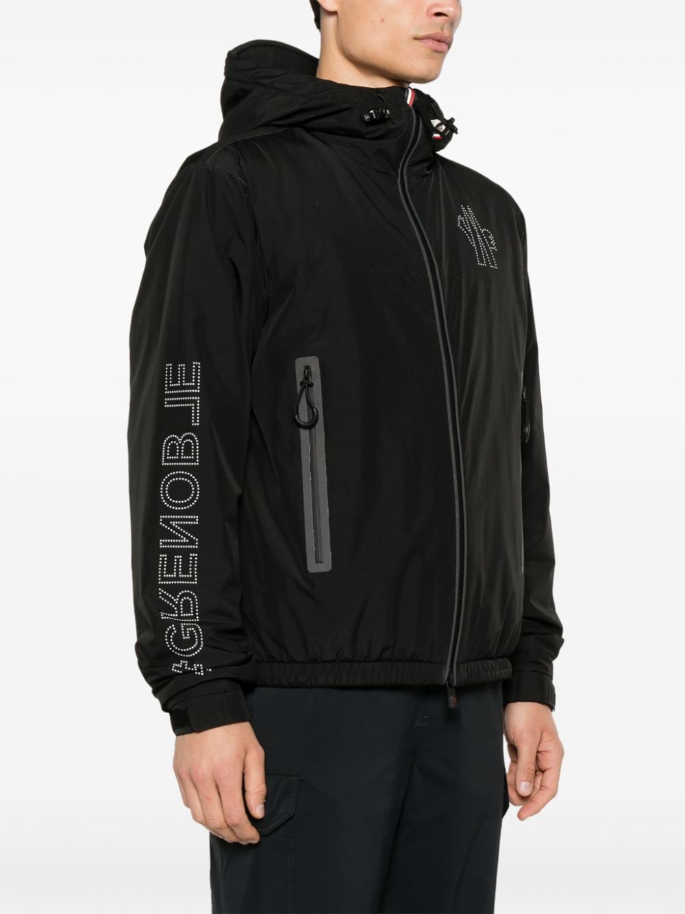 Moncler black massereau jacket online