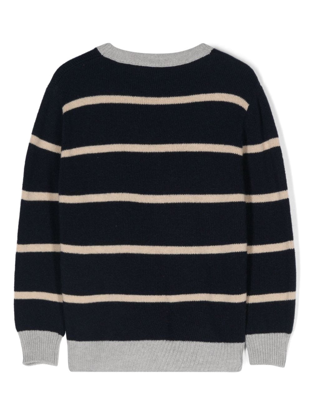 Il Gufo Gestreepte wollen sweater - Blauw