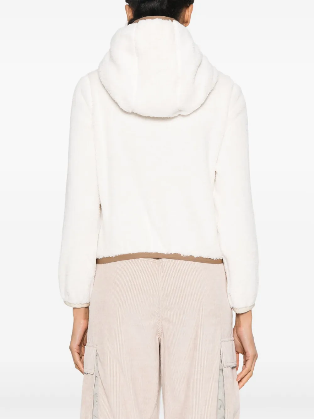 Moncler Grenoble Gewatteerde hoodie Wit