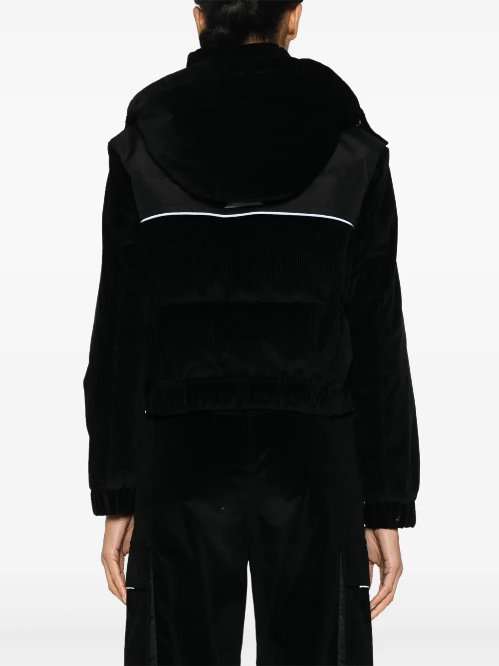 Moncler Grenoble Spinas kort donsjack Zwart