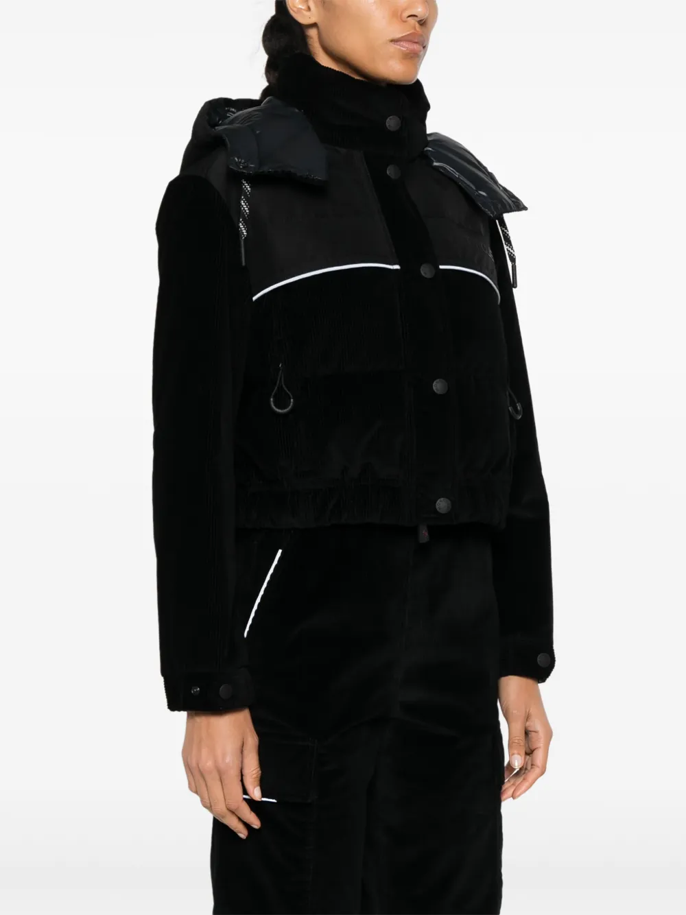 Moncler Grenoble Spinas kort donsjack Zwart