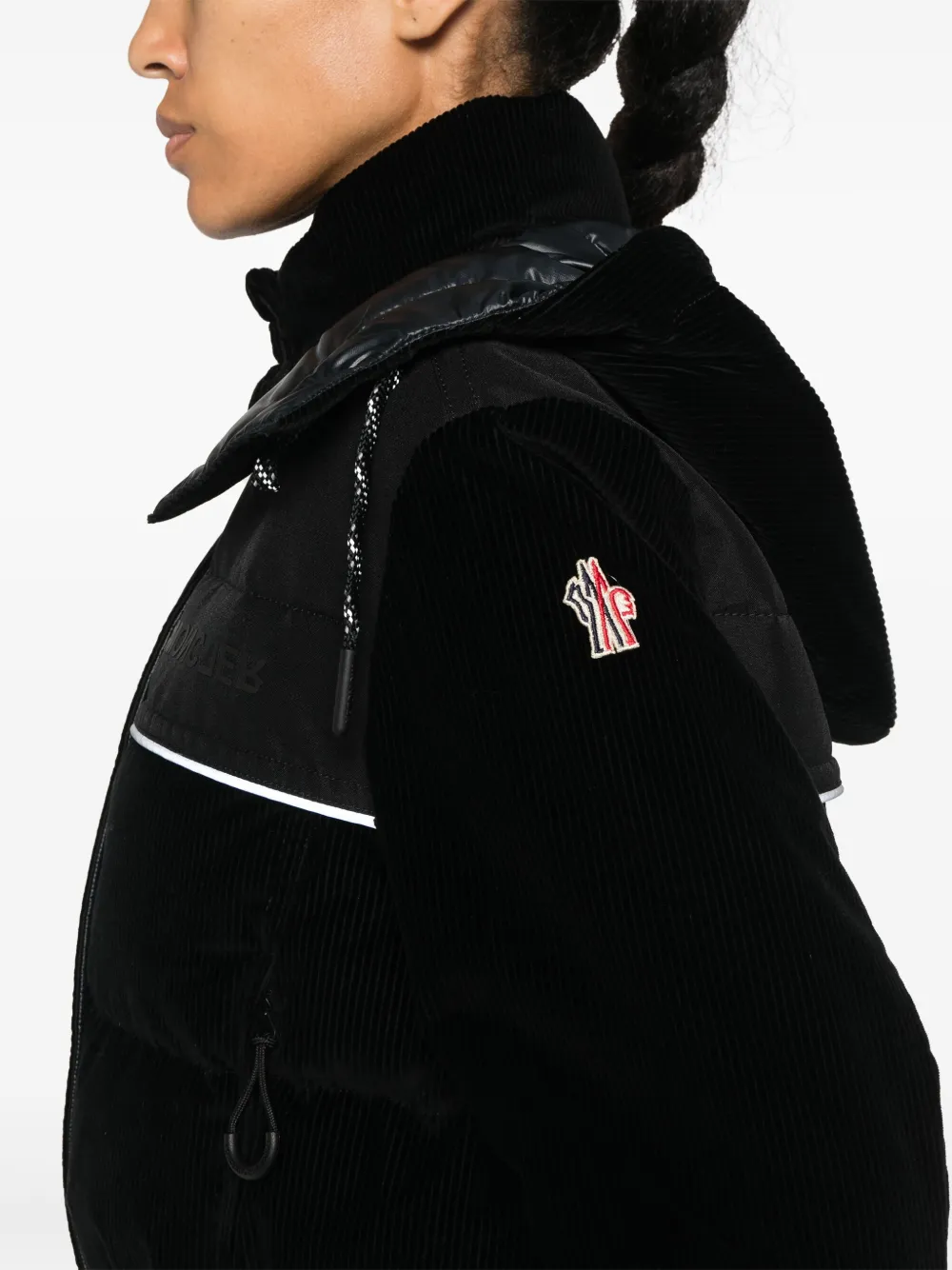 Moncler Grenoble Spinas kort donsjack Zwart