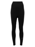 Nike swoosh-print leggings - Black