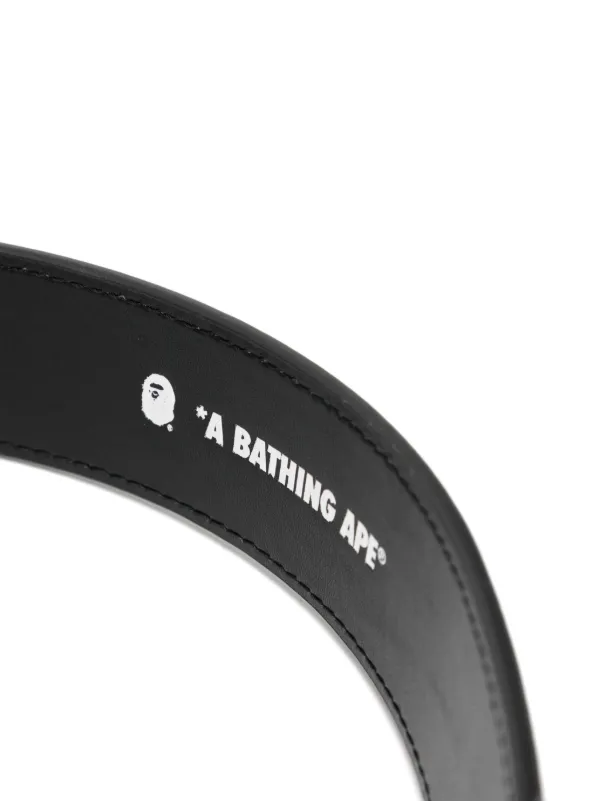 A BATHING APE ロゴベルト ブラック A BATHING APE アベイシングエイプ ベルト BAPESTA ベイプスタ