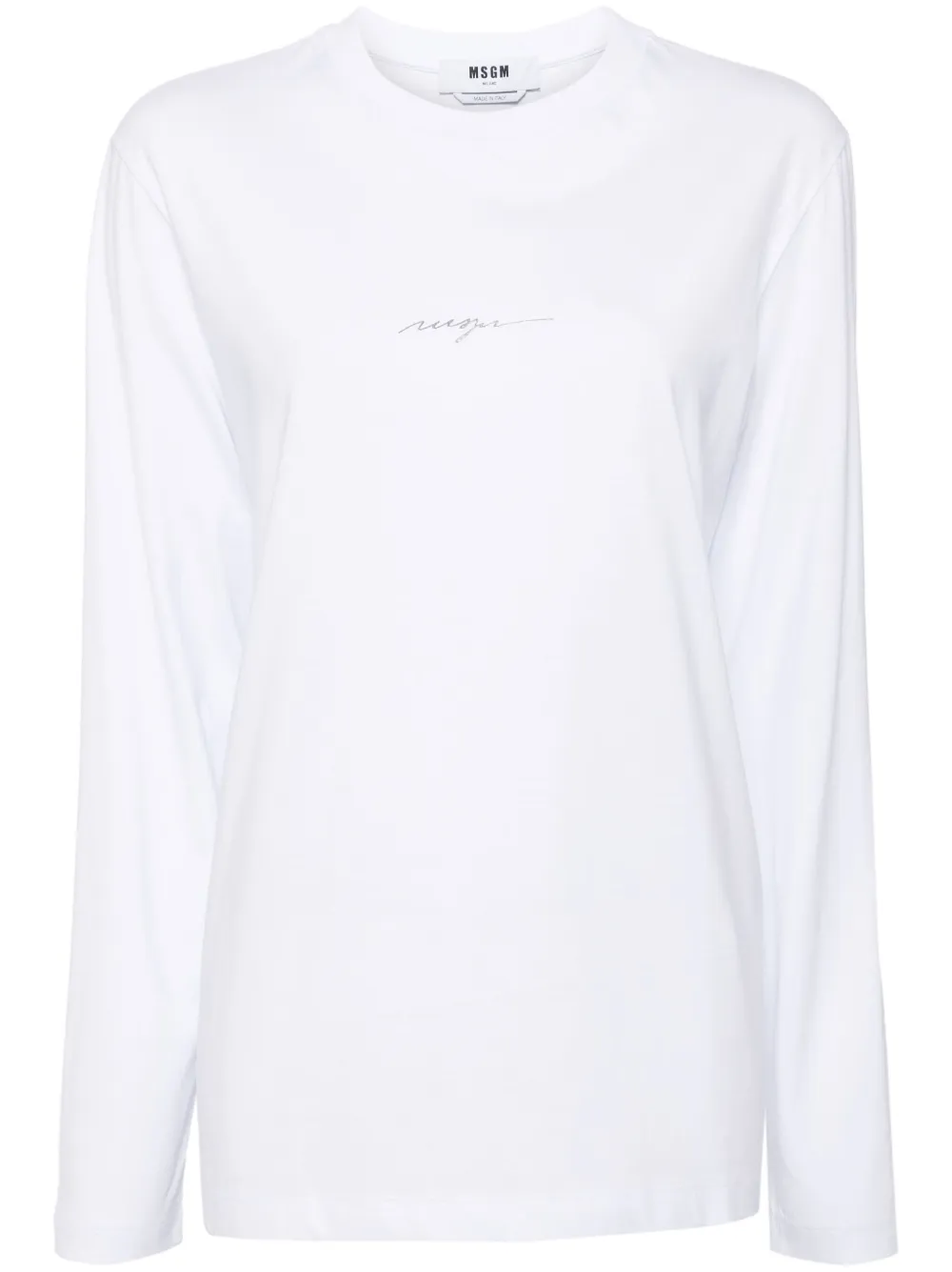 MSGM T-shirt met logoprint Wit