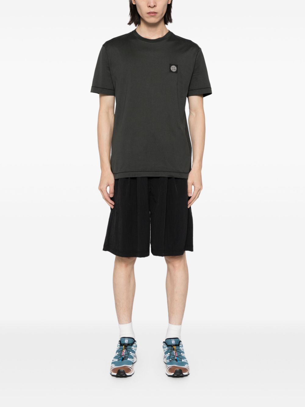 Stone Island Katoenen T-shirt - Grijs