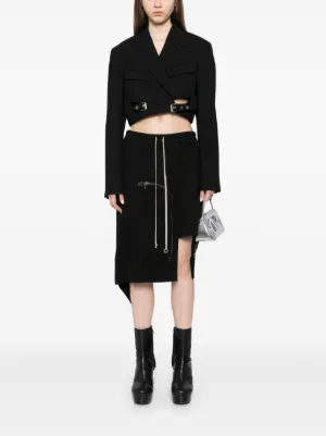 【RICK OWENS】アシンメトリースカート Rick Owens Dracca スカート | ブラック | FARFETCH JP