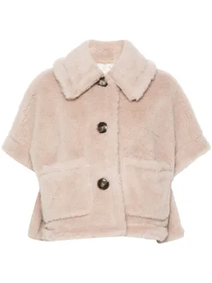 Max Mara Corvino ケープ | ピンク | FARFETCH JP