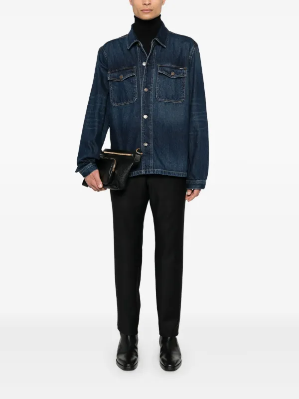 【関税込み】TOM FORD ブルー フェード デニムジャケット TOM FORD デニムジャケット | ブルー | FARFETCH JP