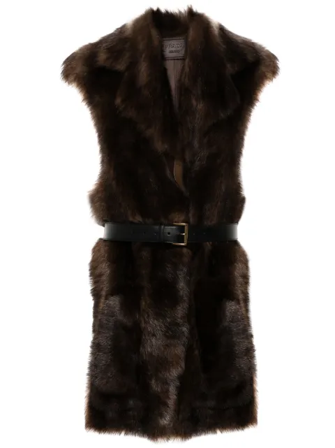 Prada fur gilet