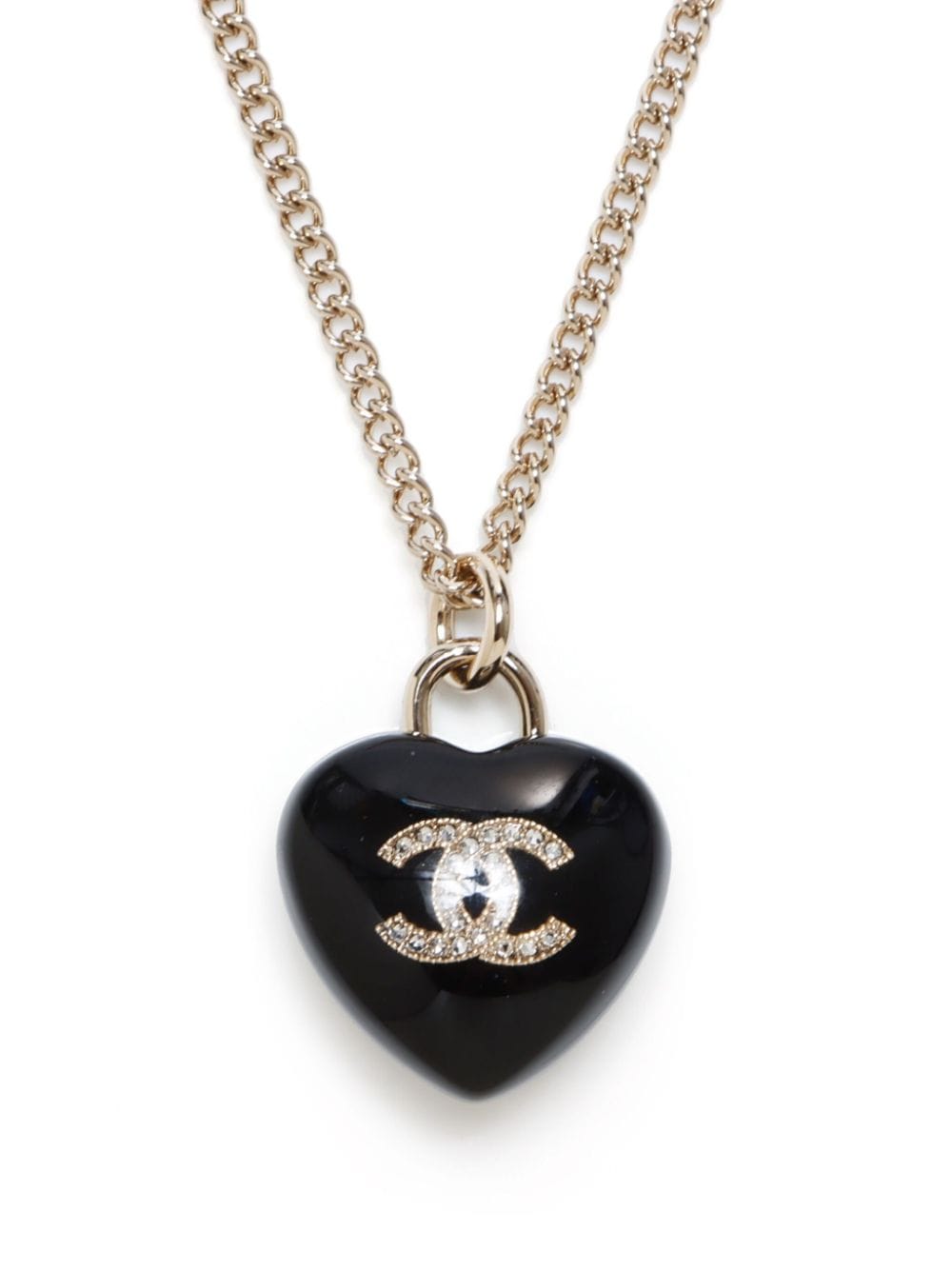 CHANEL Pre-Owned 2023 CC Heart necklace - Goud