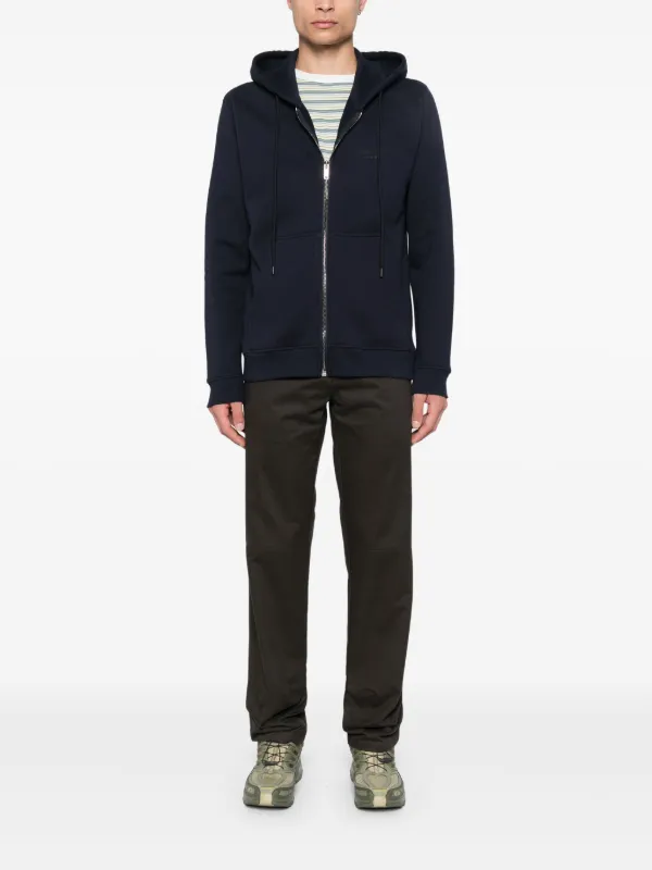 速達発送！ ♪Logo Pipingフーディー DONDUP Logo Print zip-up Hoodie | Blue | FARFETCH GE
