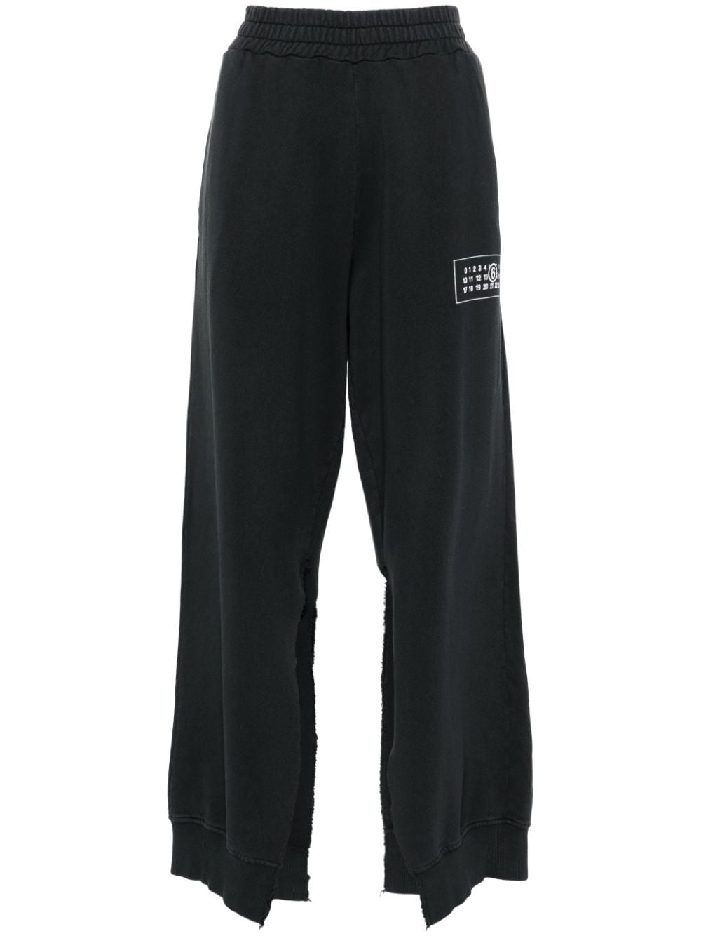 slit loose-fit track pants