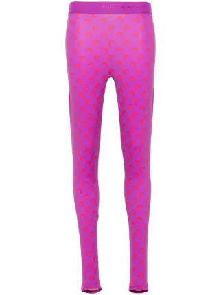 【関税込み】Marine Serre パープル All Over Moon レギンス Purple All Over Moon Leggings by Marine Serre on Sale