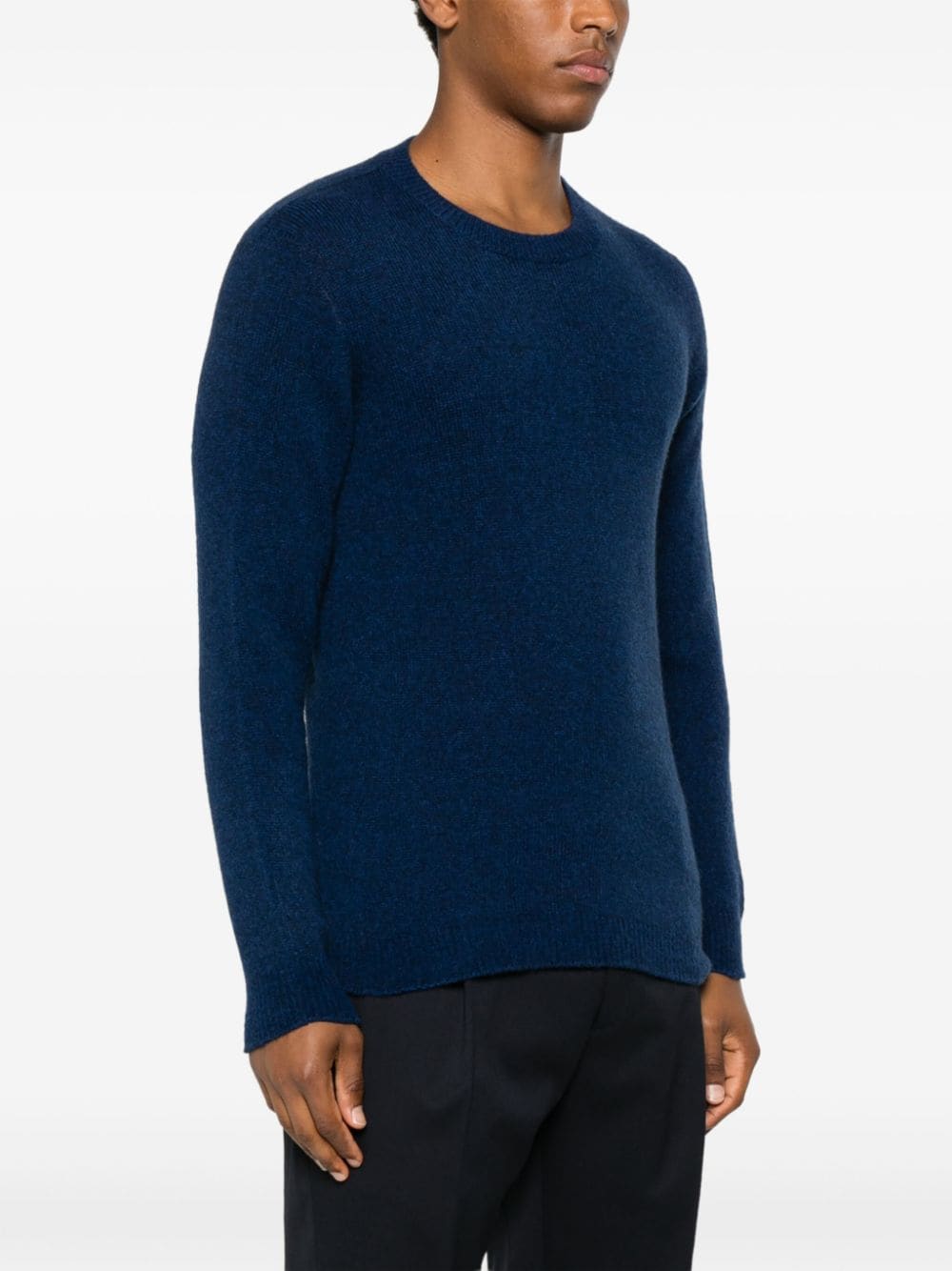 Shop Roberto Collina Crew-neck Sweater In Blue