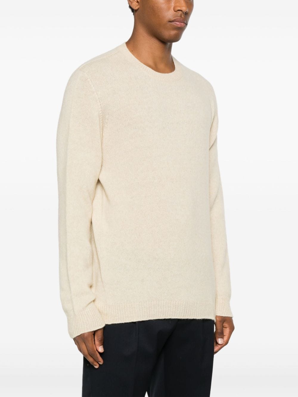 Shop Roberto Collina Crew-neck Sweater In Neutrals