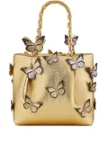 Aquazzura Papillon butterfly-embellished chain tote bag - Yellow