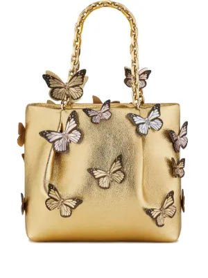 Aquazzura アクアズーラ ショルダーバッグ 白 Papillon Mini Tote 89 Aquazzura@ Official