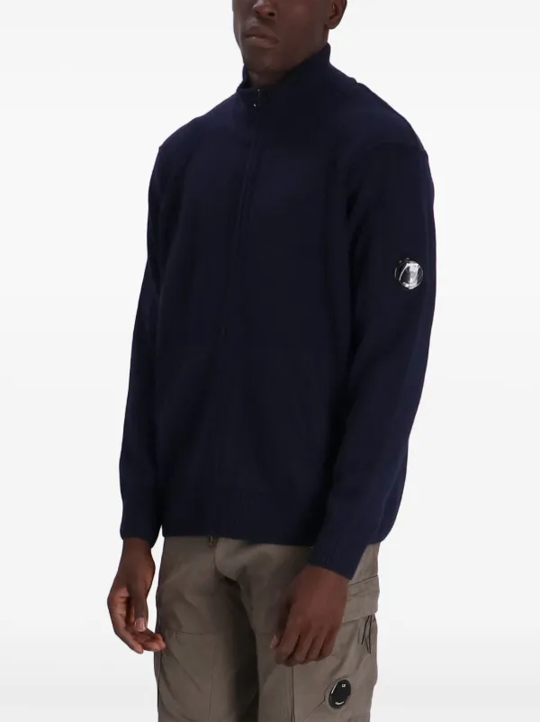 c.pcompany カーディガン C.P. Company ジップ カーディガン | ブルー | FARFETCH JP
