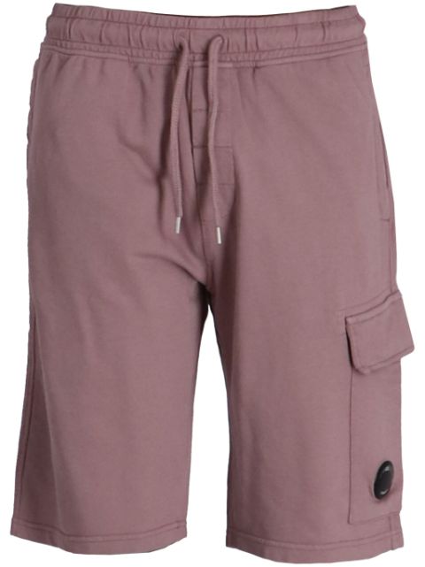 C.P. Company Fleece-Joggingshorts mit Linsen-Detail