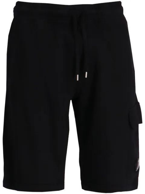 C.P. Company Lens-detail fleece track shorts