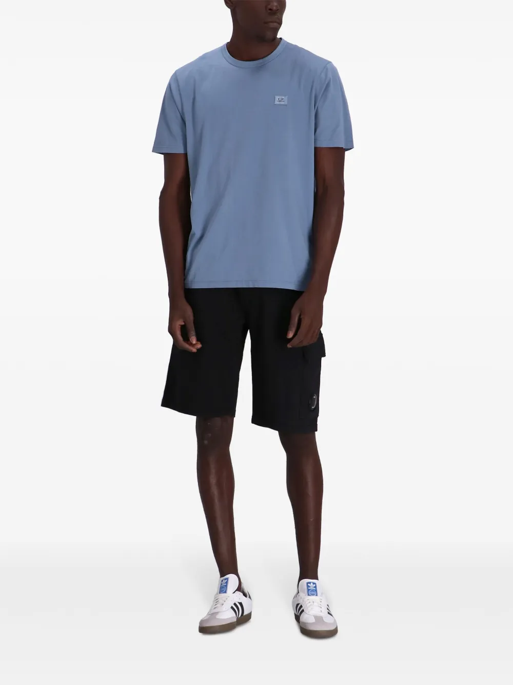 C.P. Company Lens-detail fleece track shorts | Track & Running Shorts | Image 2