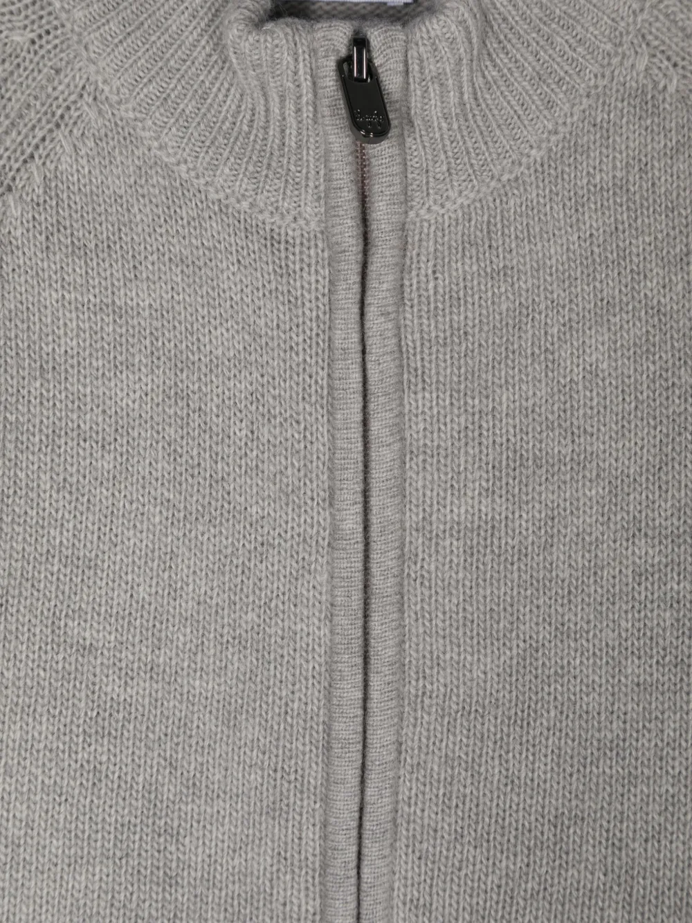Il Gufo Wollen vest met rits Grijs