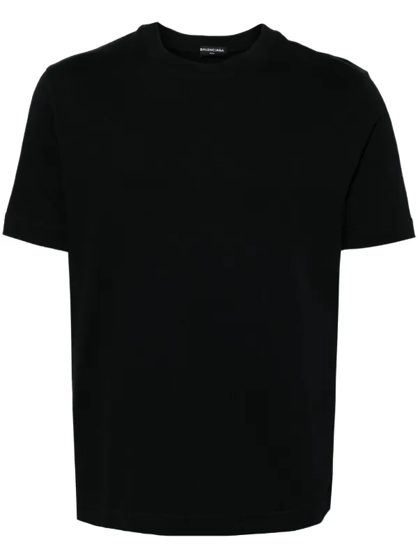 Balenciaga Logo T shirt Black FARFETCH CA