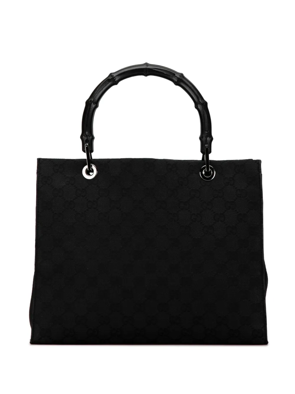 Gucci Pre-Owned 2000-2015 Bamboo GG Canvas handbag - Zwart