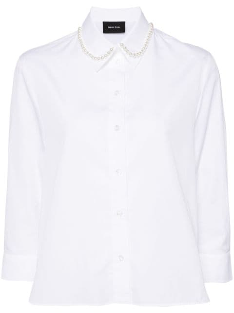 Simone Rocha camisa con detalles de perlas