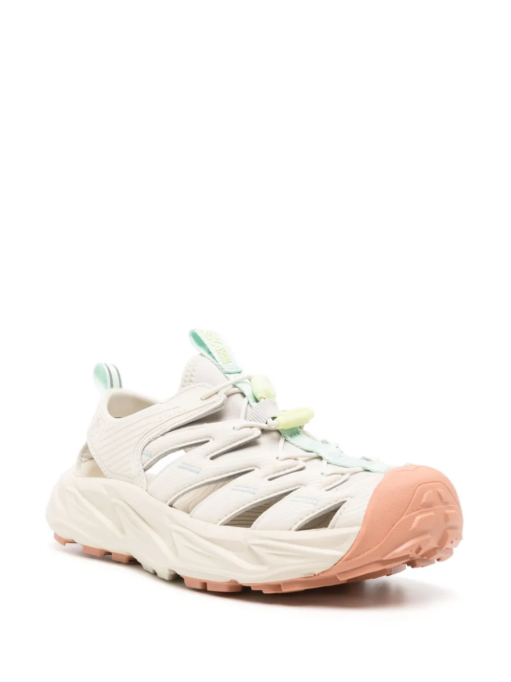 HOKA Hopara sandalen met uitgesneden detail - Beige