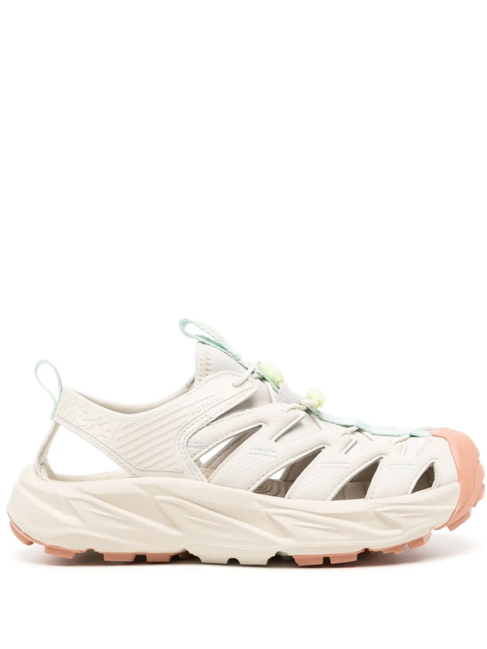 HOKA Hopara sandalen met uitgesneden detail Beige