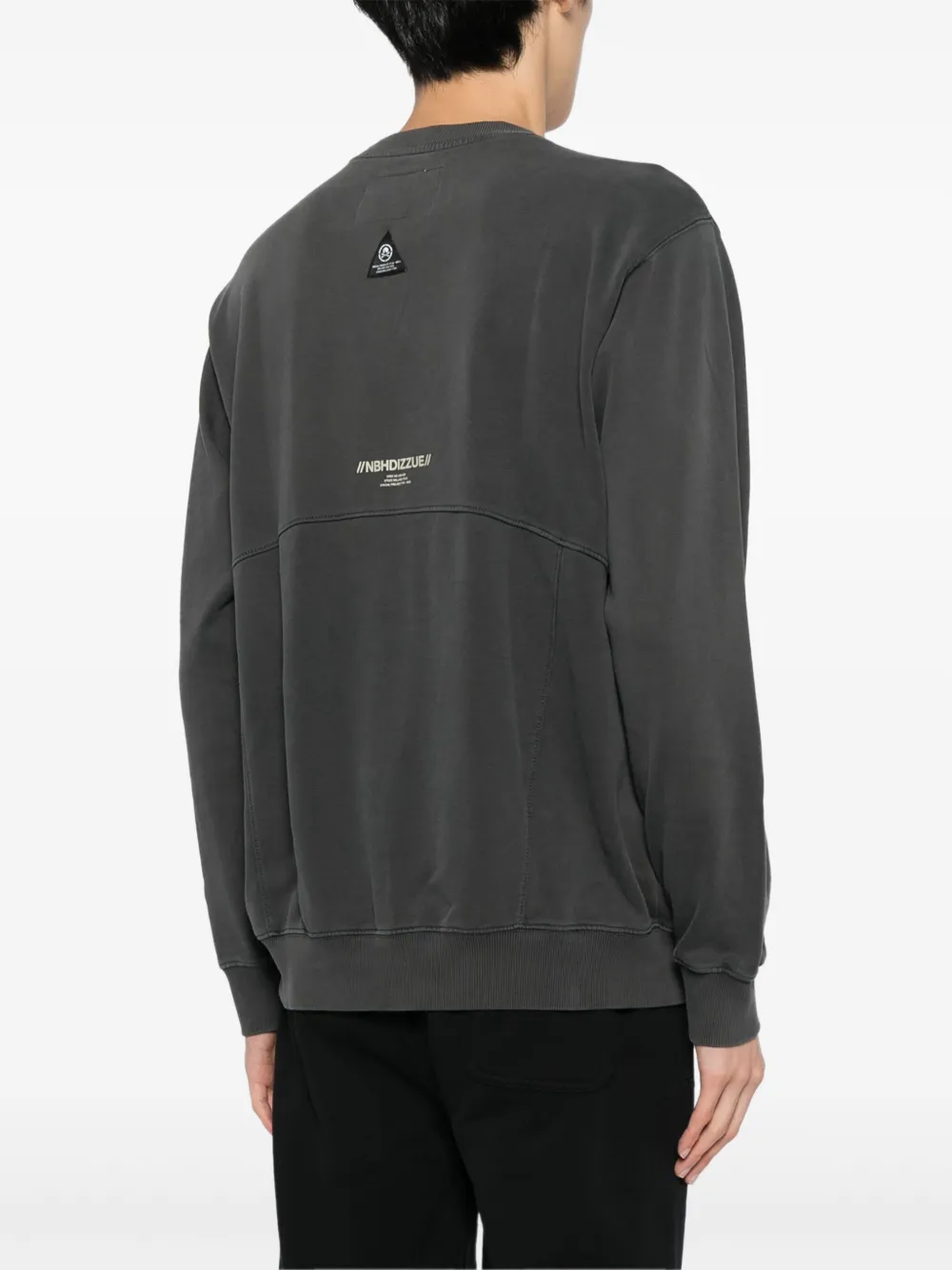 izzue Sweater met geborduurd logo Grijs
