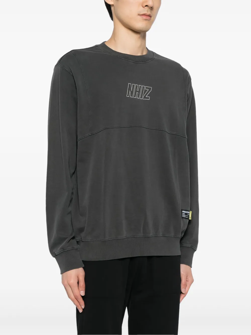 izzue Sweater met geborduurd logo Grijs