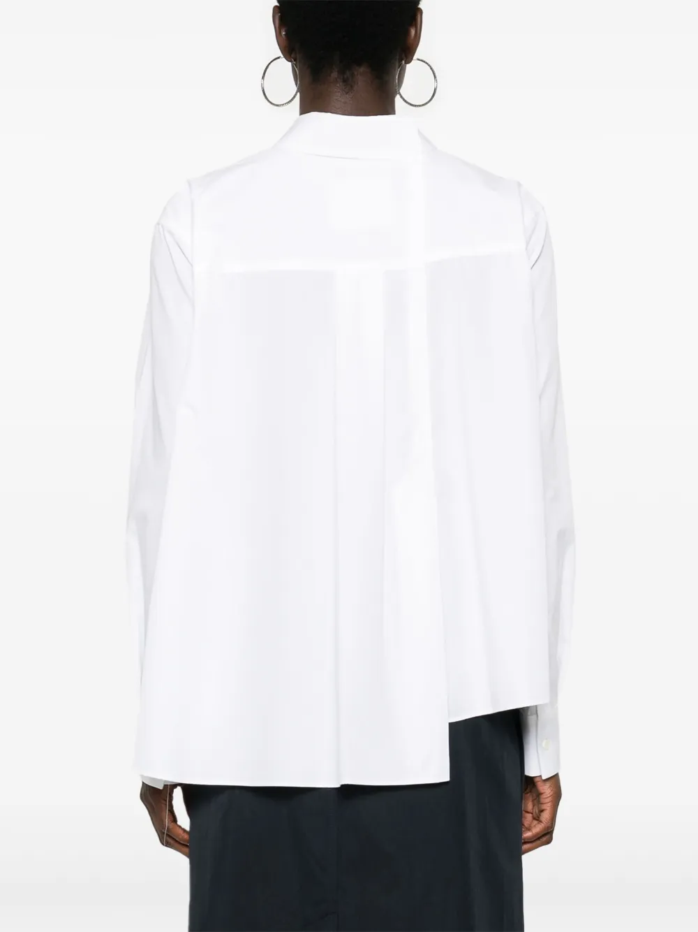 sacai Asymmetrische blouse Wit
