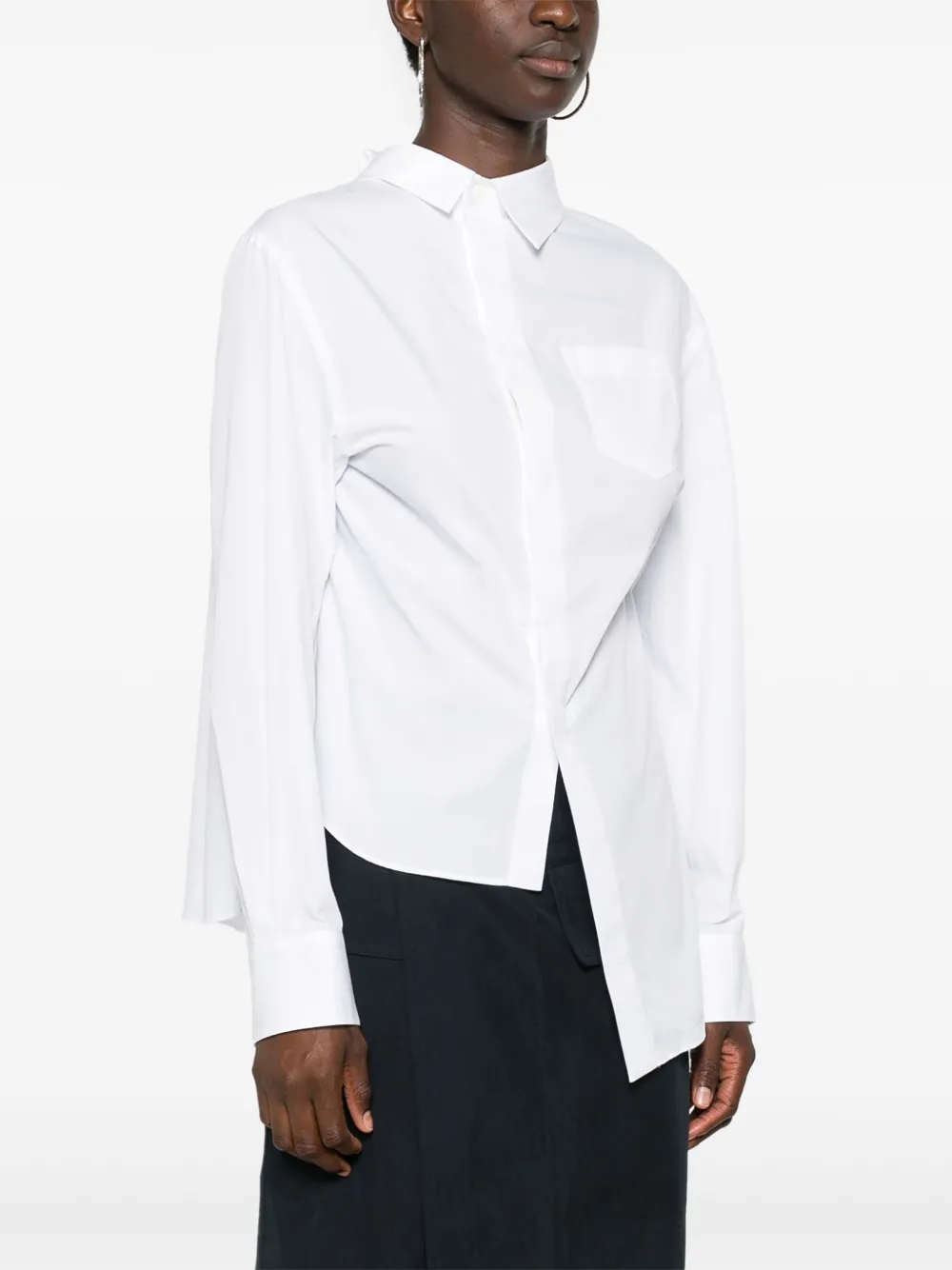 sacai Asymmetrische blouse Wit