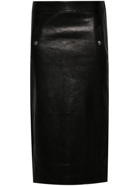 Alexander McQueen leather pencil skirt Women