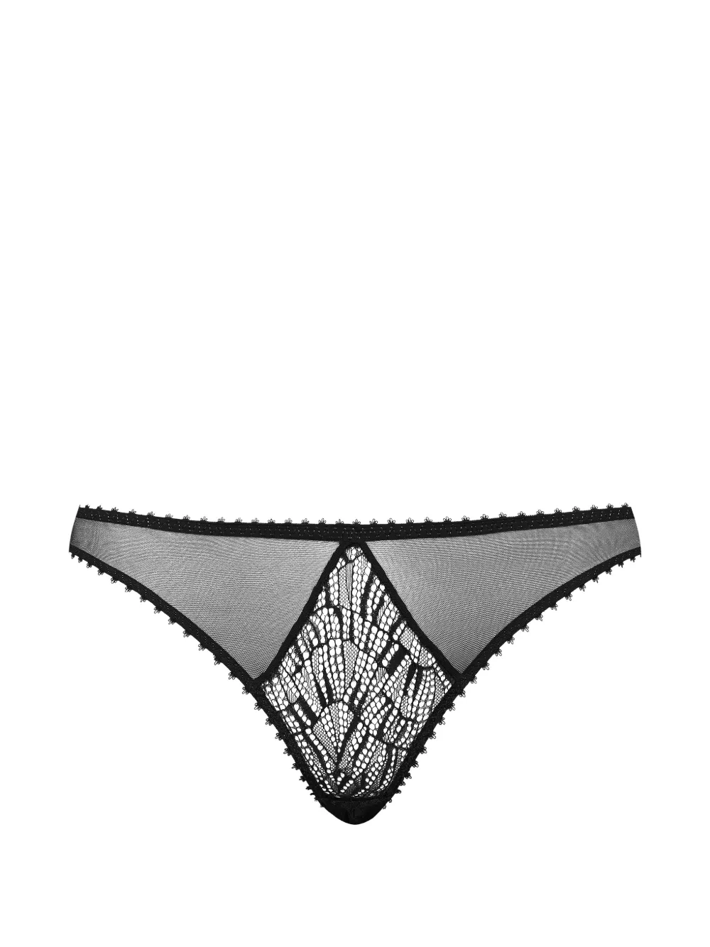 Maison Close Accroche Coeur Slip - Schwarz