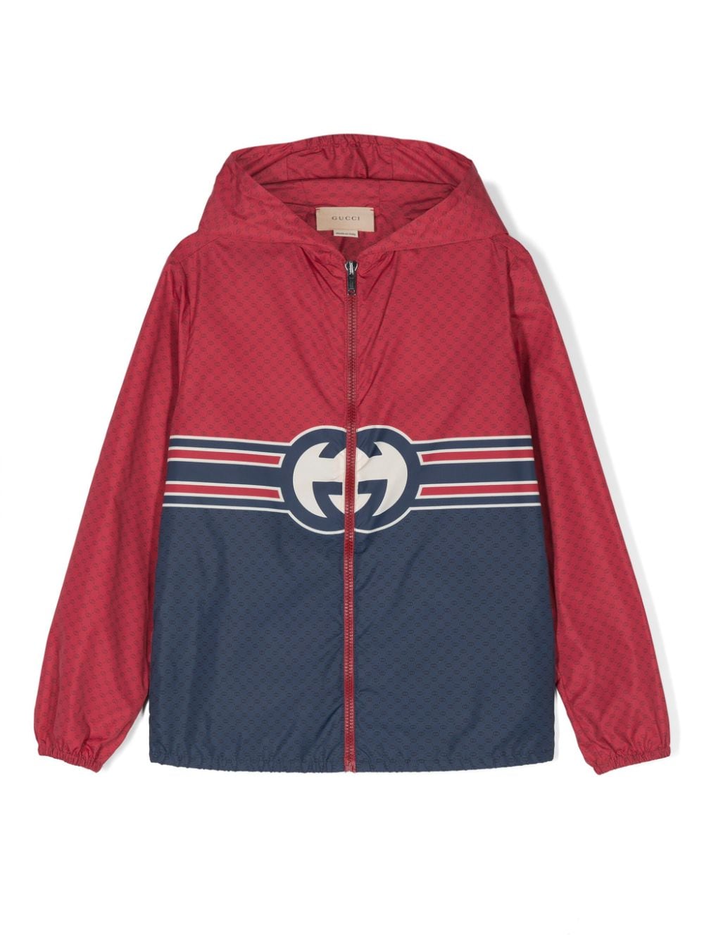 Gucci Kids Jack met GG-logo en capuchon Rood