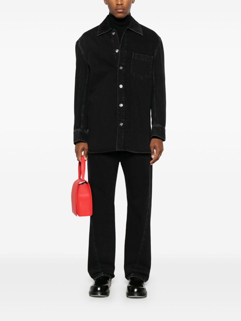 Lanvin Cocoon denim shirt - Grijs