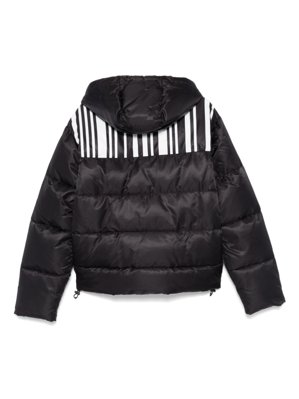 Moschino logo print Puffer Jacket Black FARFETCH