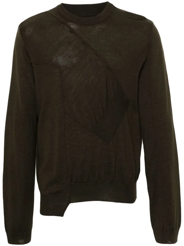 Maison Margiela paneled wool sweater