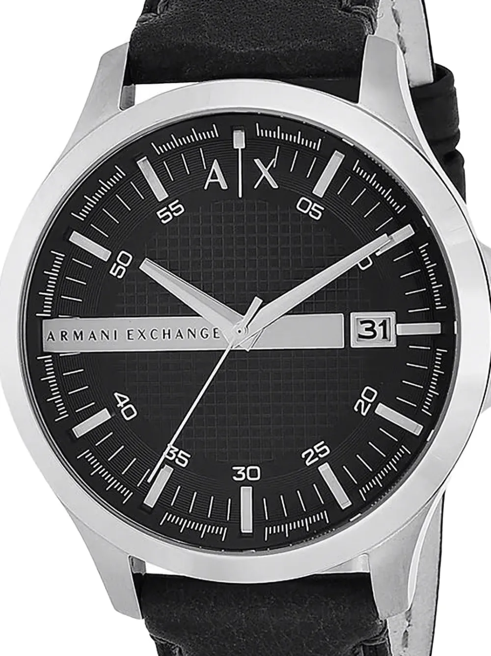 Armani Exchange Ronde wijzerplaat 46 mm - Zwart