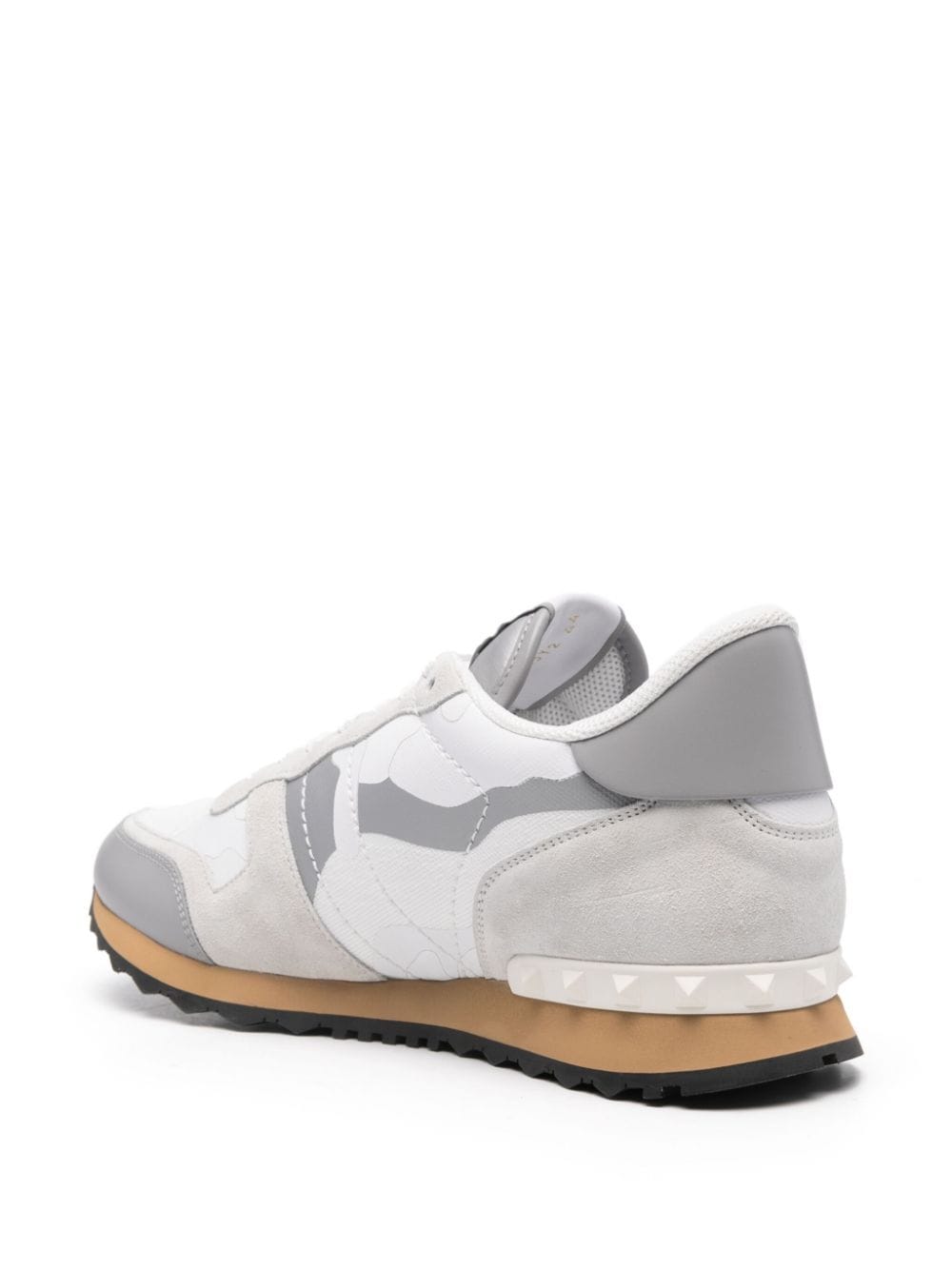 Shop Valentino Rockrunner Sneakers In White